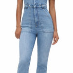 Good American  Light Blue Denim Overalls 0 Photo 0