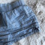 Victoria's Secret Blue & Pink Seersucker Sleep Lounge Shorts Photo 1