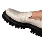 Maje  White penny Loafers Black lug Soles 40 Photo 4