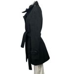 Calvin Klein Women's Black Waffle Knit Long Sleeve Tie Waist Coat Jacket Size S Photo 1