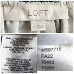 Loft  Dress Shift Tie Neck Ruffle Sleeve Purple Multi Plaid Women’s Size Small Photo 10