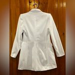 ZARA FITTED DOUBLE BREASTED LONG BLAZER DRESS WHITE GOLD BUTTONS SIZE M Photo 5