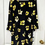 Tommy Hilfiger NWT Floral  BLACK SILKY KNIT DRESS Photo 0