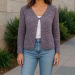 Jones New York Cardigan Sz Large Sweater Open Button Casual Trendy Modern Boho Photo 4