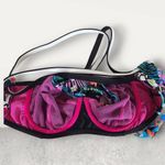 NWT Blush Profile Gottex Swimwear Multicolor Floral Ruffle Bikini Top Size Small Blue Photo 6