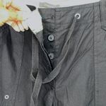 Liz Claiborne Womens Straight Pants Tab Roll Hiking Outdoor Cotton Black Size 8 Photo 4