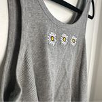 Aritzia Sunday Best Daisy Cropped Tank Gray Size M Photo 2