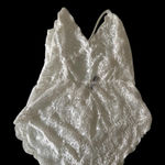 Avidlove Cream Lace Chemise with Plunging Neckline Photo 0