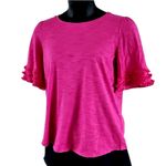 Belle by Kim Gravel Knit Elbow Top with Triple Fringe Photo 6