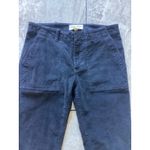 Nili Lotan Navy Corduroy High Rise Cropped Pants Womens Size 00 Blue Photo 1