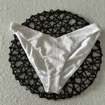 Beach Riot Vanessa High cut Bikini Bottom, White, Size Medium, $88 Photo 3