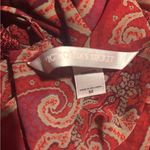 Victoria's Secret Y2K Red Paisley Slip Dress Sleep Gown Lace Size M Photo 7