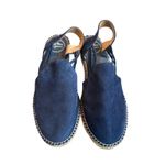 Toni Pons Navy Suede Espadrille Sandals Size 8 Slingback Jute Platform Spain Blue Photo 1
