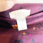Loft  Maroon Floral Pencil Skirt Size 10 Photo 2