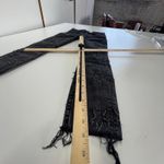 ZARA ‎ Jeans Womens 2 Black Distressed Denim Premium Collection Star Design Photo 7