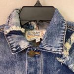 SANDRINE ROSE BY FREE PEOPLE PATCHWORK JEAN JACKET | XS Blue Photo 1
