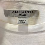 ALLSAINTS  Trixi Ruffled Eyelet Sleeve T-Shirt Dress Size Small White Photo 7