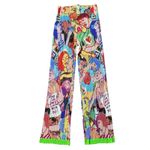 ISSEY MIYAKE Pleats Please Tank Top Pants Bottom Set Graphic Lamia Ziade Green Size 4 Photo 3