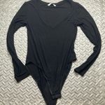 Mango pop‎ womens Black Long Sleeve Bodysuit Size S Photo 0