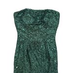 Women's Strapless High Leg Slit Sequin Maxi Mermaid Dress in Green, Size 0​​ Green Photo 1