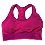 Puma Performance Sports Bra Pink Purple Keyhole Back w Removable Pads Sz Medium Photo 0