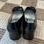 Prada  Mary Jane Heels Size 41 Women’s Buckle Pumps Heel Goodyear Italy Black Photo 3