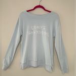 Kittenish  Frost Yourself Baby Blue Pullover Crewneck Boat Neck size Medium Photo 0