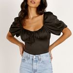 For Love & Lemons  Pixie Bodysuit Black Photo 0