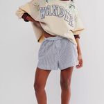 Free People Bali Day Dreams Wander Beaded Patchwork Crew Pullover Sweatshirt | M Photo 1