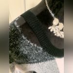 Venus NWOT  Eyelash Relaxed Fit Color Block Plaid Sweater Photo 1