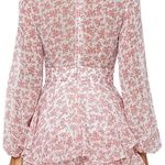Boutique Subtle Floral Long Sleeve Romper  Photo 2