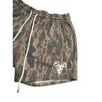 Goat Strength Sweat Shorts Womens Size M Green Brown Camo Print Pockets NWT Size M Photo 2