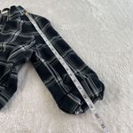 Rainbow Sandals Vintage Rainbow Plaid Crop Top Academia Y2K 90s Womens Sz M Black White Full Zip Photo 8
