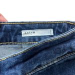 Dear John Women’s Sz 26 Jaxtyn Bootcut Jeans Mid Rise Raw Hem Dark Wash Stretch Photo 6
