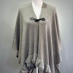 SALE! Gray Apt 9 Soft Poncho Sweater EUC Photo 0