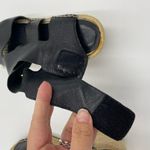 Eileen Fisher  Women's Black Leather Upper Willow Wedge Sandals Size 8.5 Photo 7