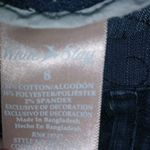 White Stag  8 Embroidered Jeans Capri Pull On Pants Photo 6