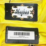 Meghan LA NWT  Aphrodite Maxi Dress Size Medium Yellow Halter Ruffle Slit Gown Photo 11