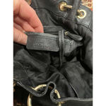 Michael Kors  Moxley Black Leather Python Embossed Style Hobo Shoulder Bag Photo 9