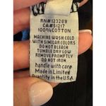 Michael Lauren  Shirt Women Small Black Cotton‎ Criss Cross Cut Out Sleeve Tee Photo 7