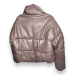 APPARIS Jemma Brown‎ Puffer Coat Size Large Faux Leather NWT Brown Photo 5