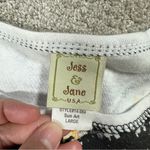 Jess & Jane Sun Art Print Rhinestone Multiprint Artsy 3/4 Sleeve Shirt Top L White Size L Photo 7