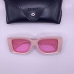 SheIn Pink Rectangle Barbiecore Square Plastic Sunglasses Photo 4