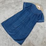 Loungees Women’s Denim Midi Dress Shortsleeve V Photo 6