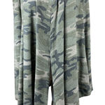 12PM by Mon Ami Cardigan Sweater Womens Small Green Army Camo Open Lightweight Photo 0