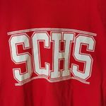 90s Vintage SCHS T Shirt Single Stitch High School Graphic Tee Red Large L Logo Photo 13