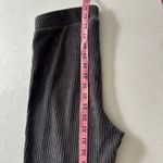 Aerie  Ribbed Velour Flare Pants Gray Size M | Cozy Lounge Athleisure Photo 5