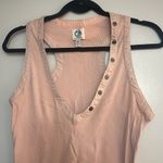 Urban Outfitters MOVING SALE CXM Pink Fitted Henley Tank Photo 4