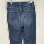 Paige Dark Wash Distressed Hoxton Ankle Jeans Photo 6