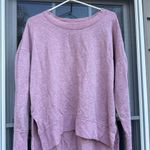 Athleta  Coaster Luxe Sweatshirt Top Women pink  Long Sleeve Casual Sweater Large Photo 0